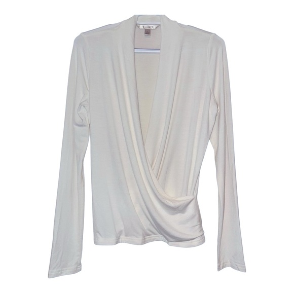 EUC Banana Republic Cream Drape Blouse - Picture 1 of 3